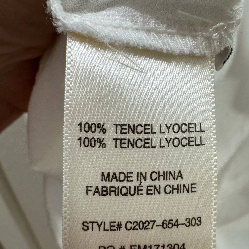 cloth & stone White Button-Down Tencel Shirt - Picture 4 of 5